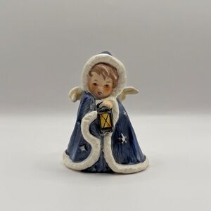 Vintage Goebel Hummel Angel with Blue Robe and Lantern - W. Germany 1958